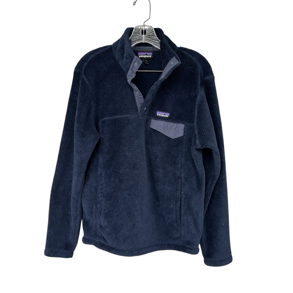 Patagonia Women's Re-Tool Snap-T Pullover Sweater - Size Small - Navy Blue